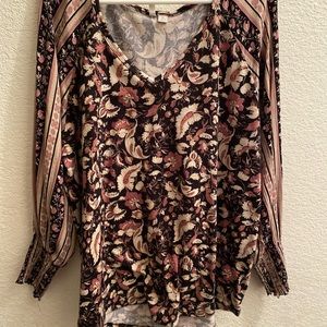XL long sleeve multi colored shirt